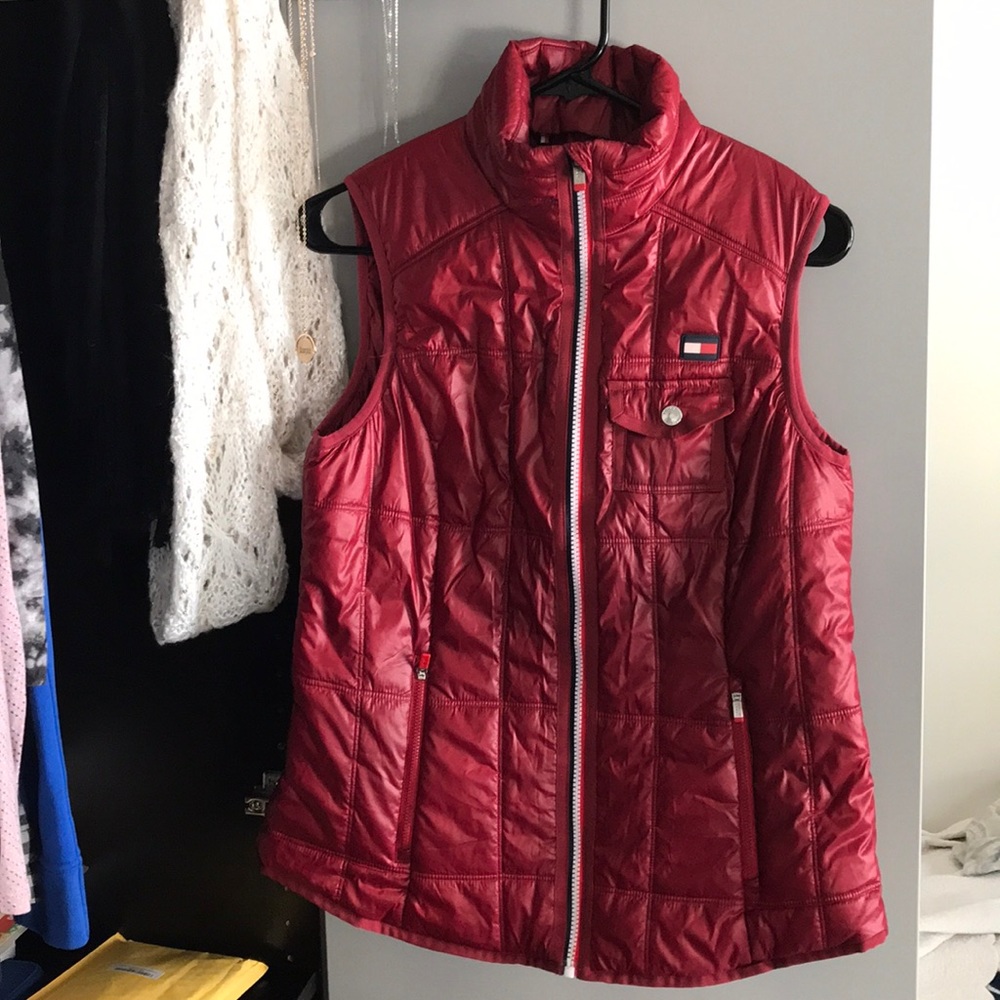 Tommy Hilfiger Red Medium ZIP up - Picture 1 of 1